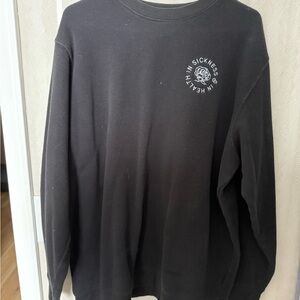 Dear NICU mama Black Crewneck Sweater